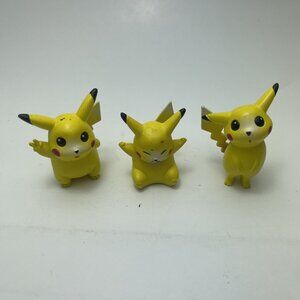 Lot of 3 Vintage TOMY AUDLEY Pokemon Pikachu Action Figure